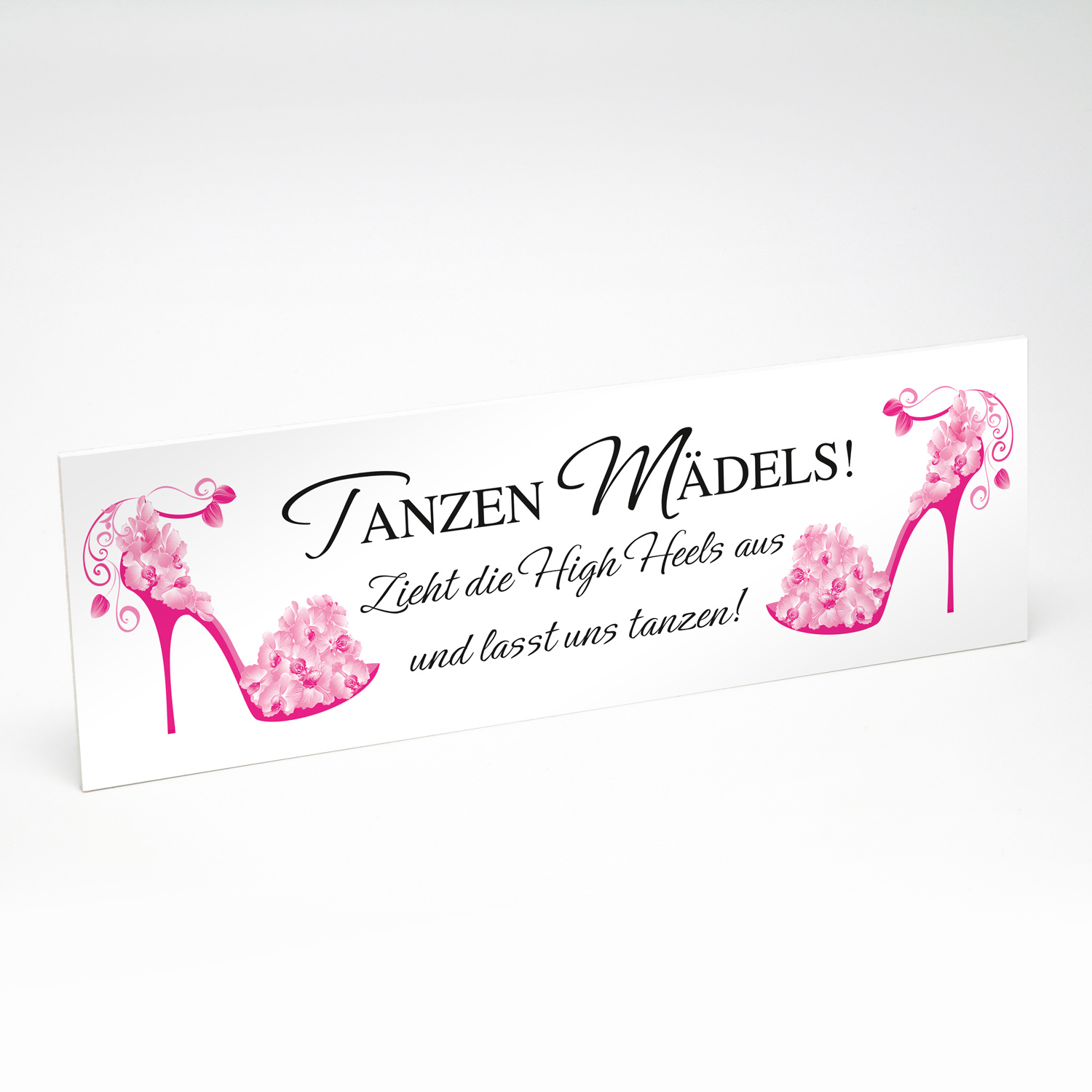 Schild Party Feet "Pink"