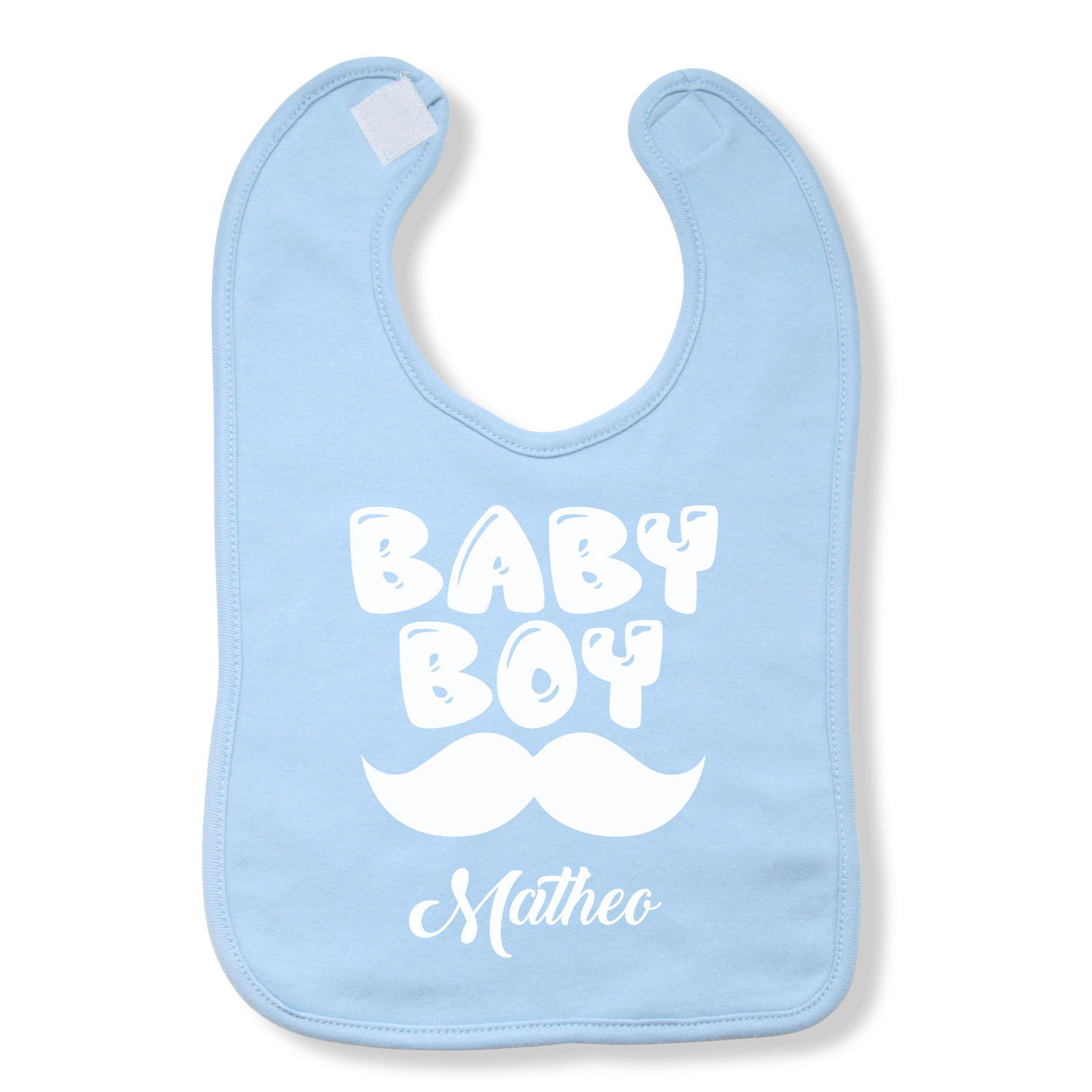 Lätzchen Baby-Boy "Hellblau" - personalisiert