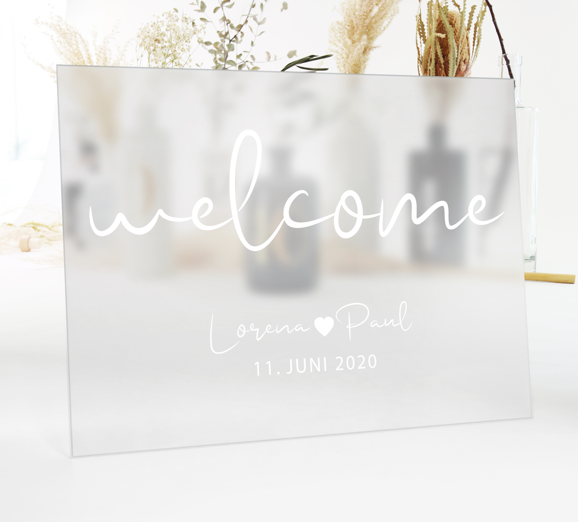 Aufkleber "Welcome" Lorena - in 3 Farben