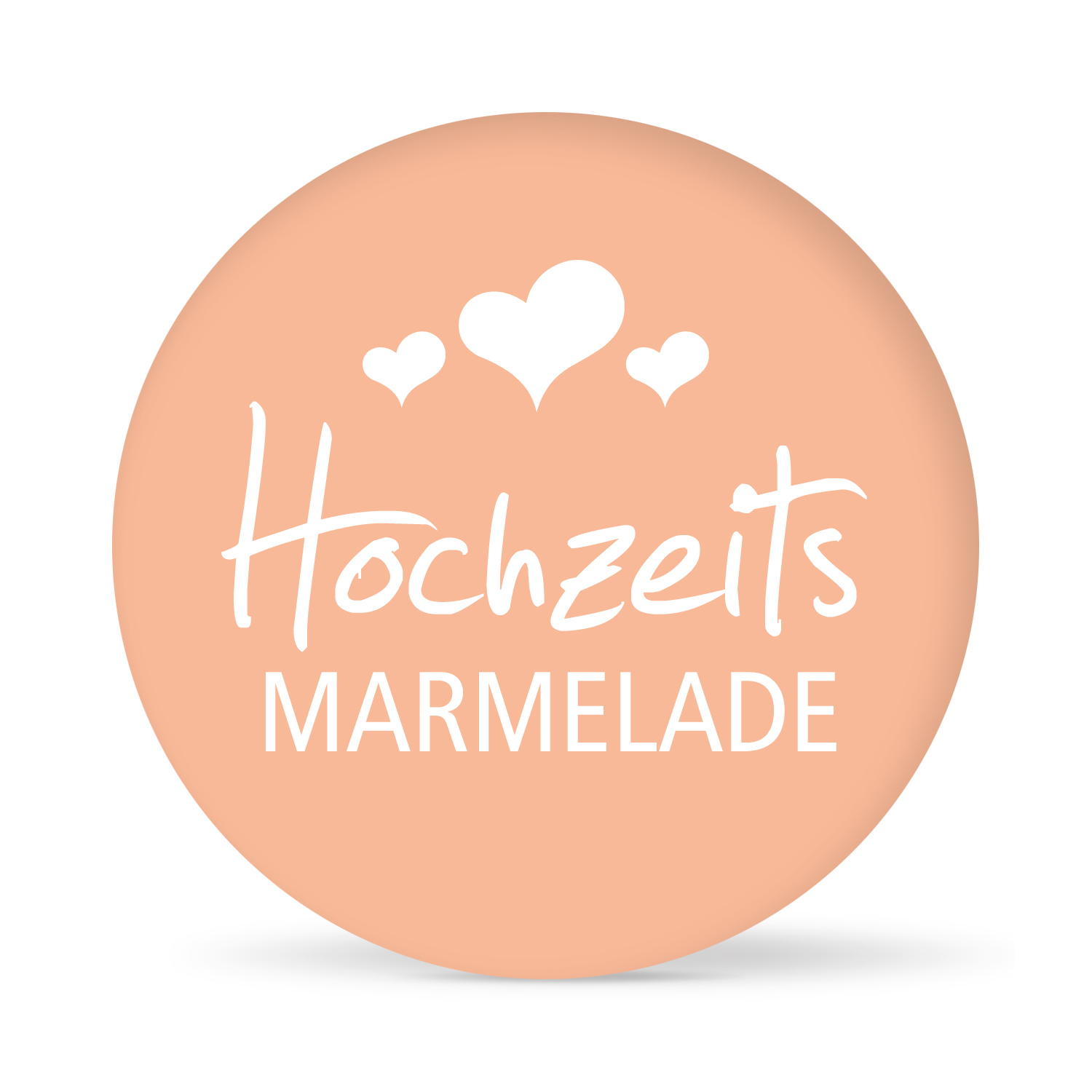 Aufkleber "Hochzeitsmarmelade" farbig (24 St.)