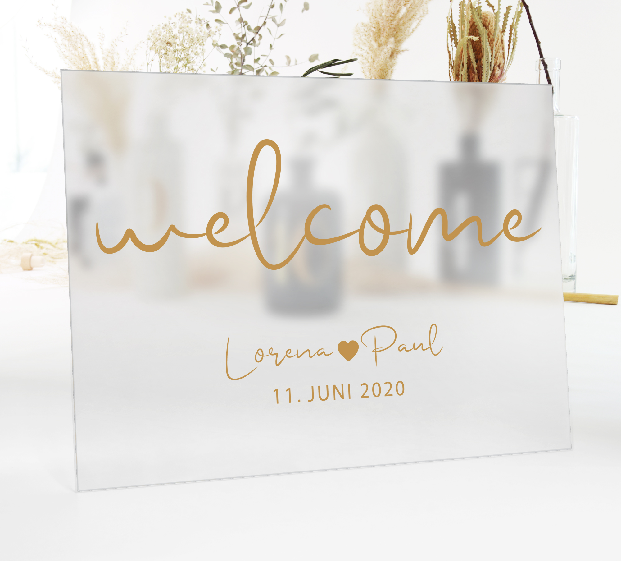 Aufkleber "Welcome" Lorena - in 3 Farben