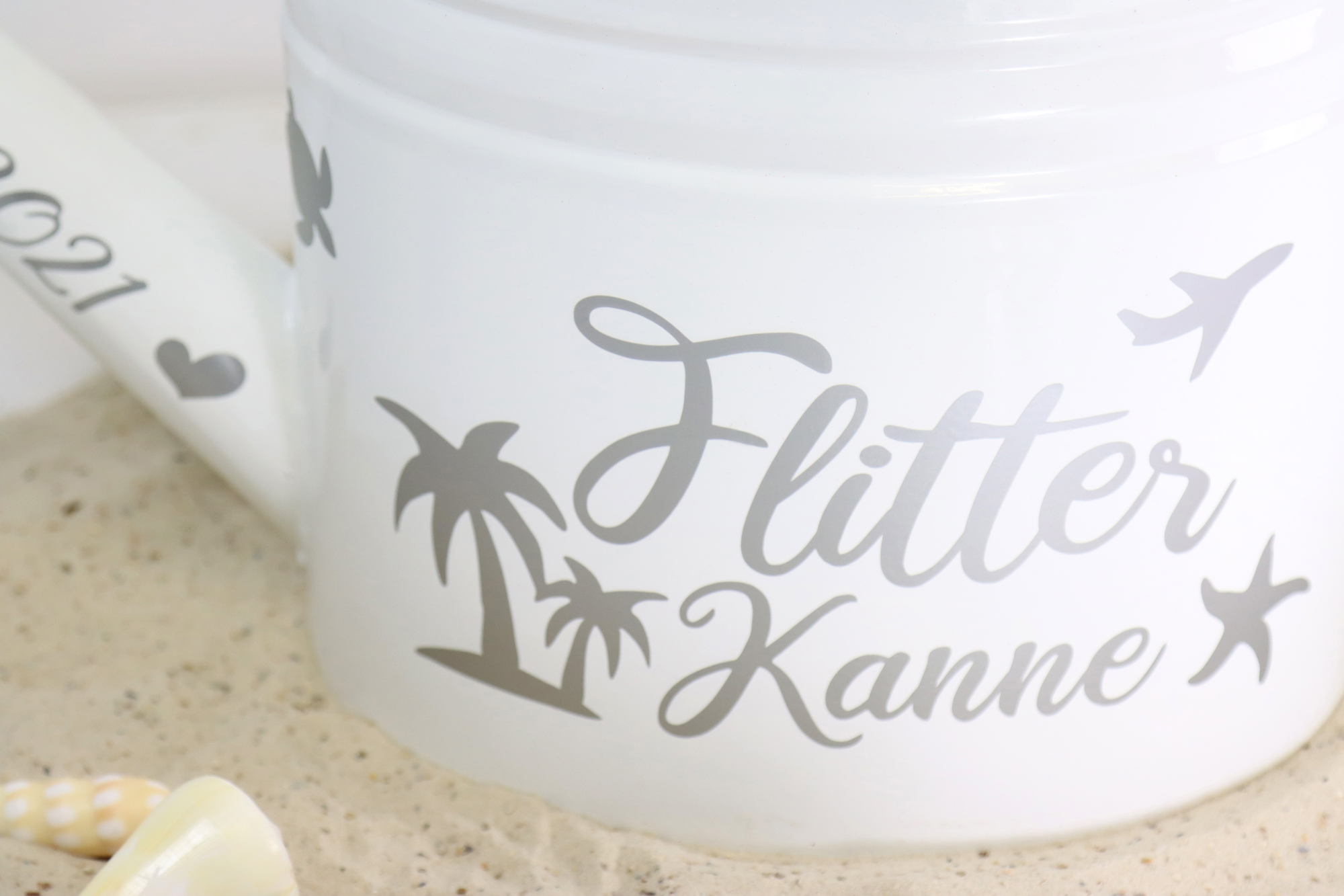 Aufkleber-Set "Flitterkanne" - 25-tlg., personalisiert in 5 Farben