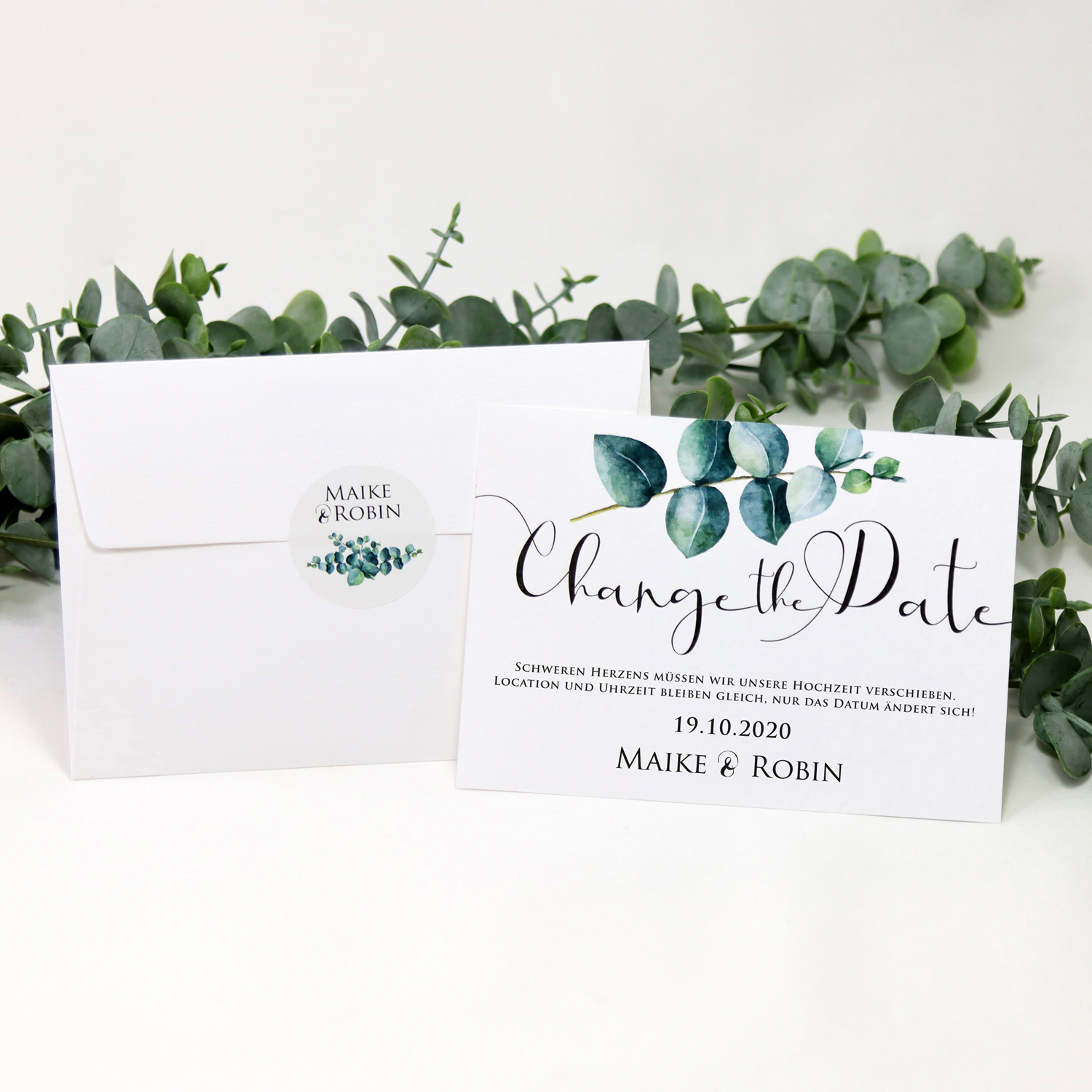 Change the Date Karten-Set "Maike" (12 St.) - personalisiert