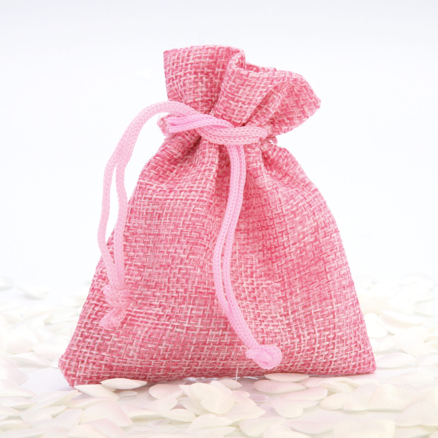 Jutebeutel "Rosa" (10 St.)