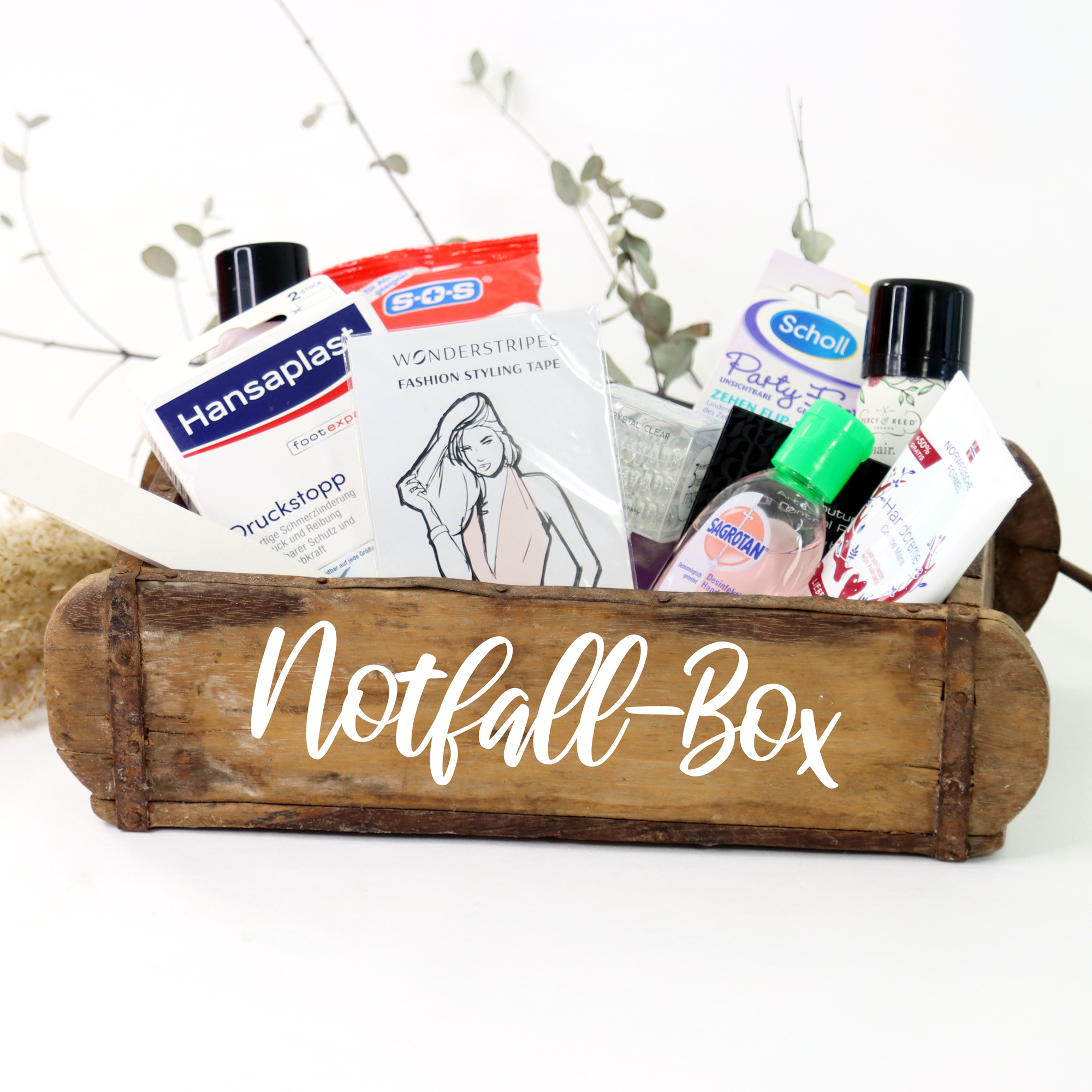 Aufkleber "Notfall-Box" in 2 Farben