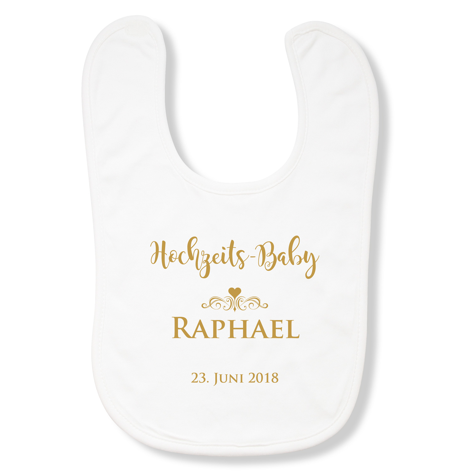 Lätzchen Hochzeits-Baby (4 Farben) - personalisiert