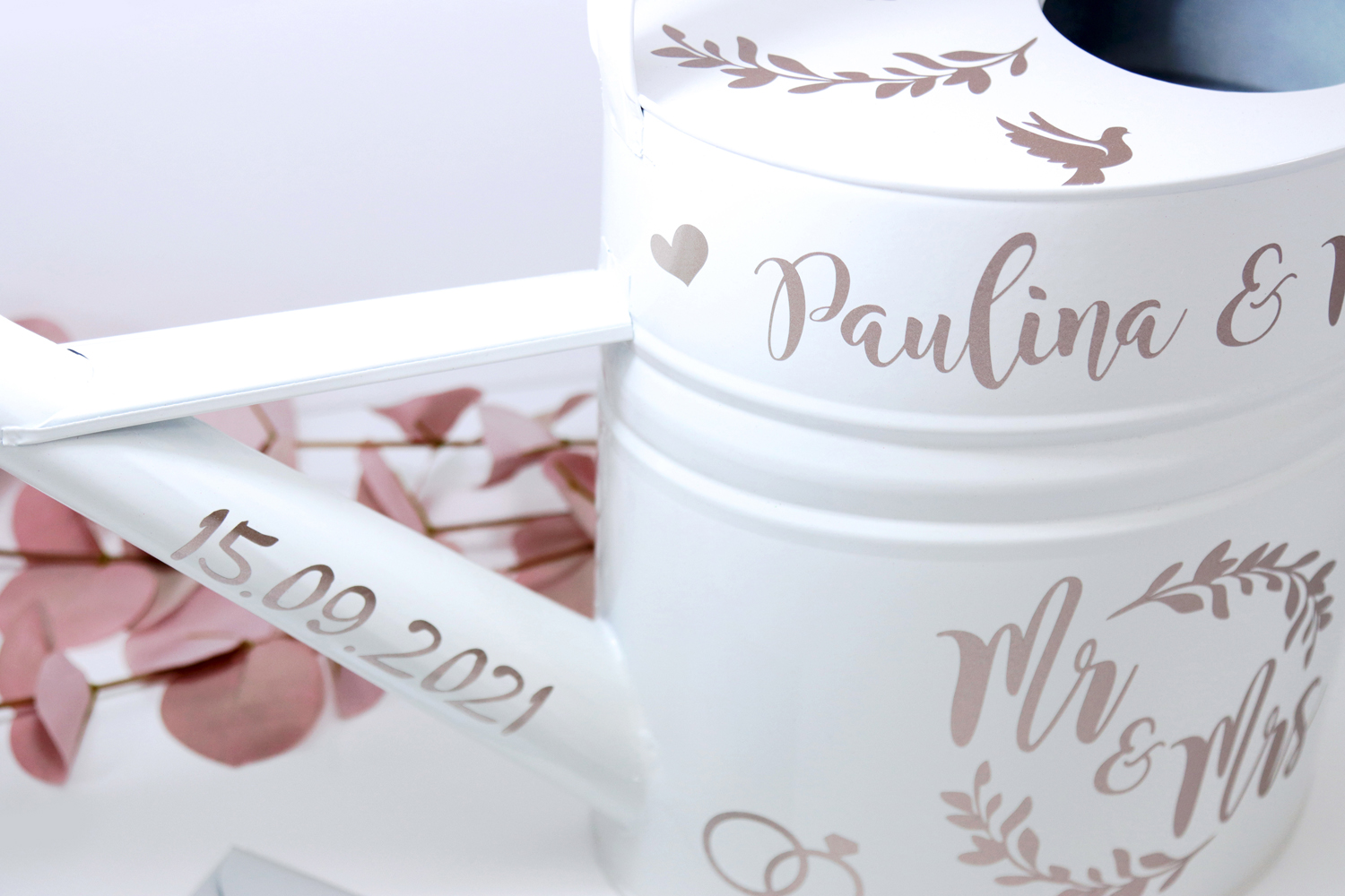 Aufkleber-Set "Mr & Mrs" - 24-tlg., personalisiert in 5 Farben