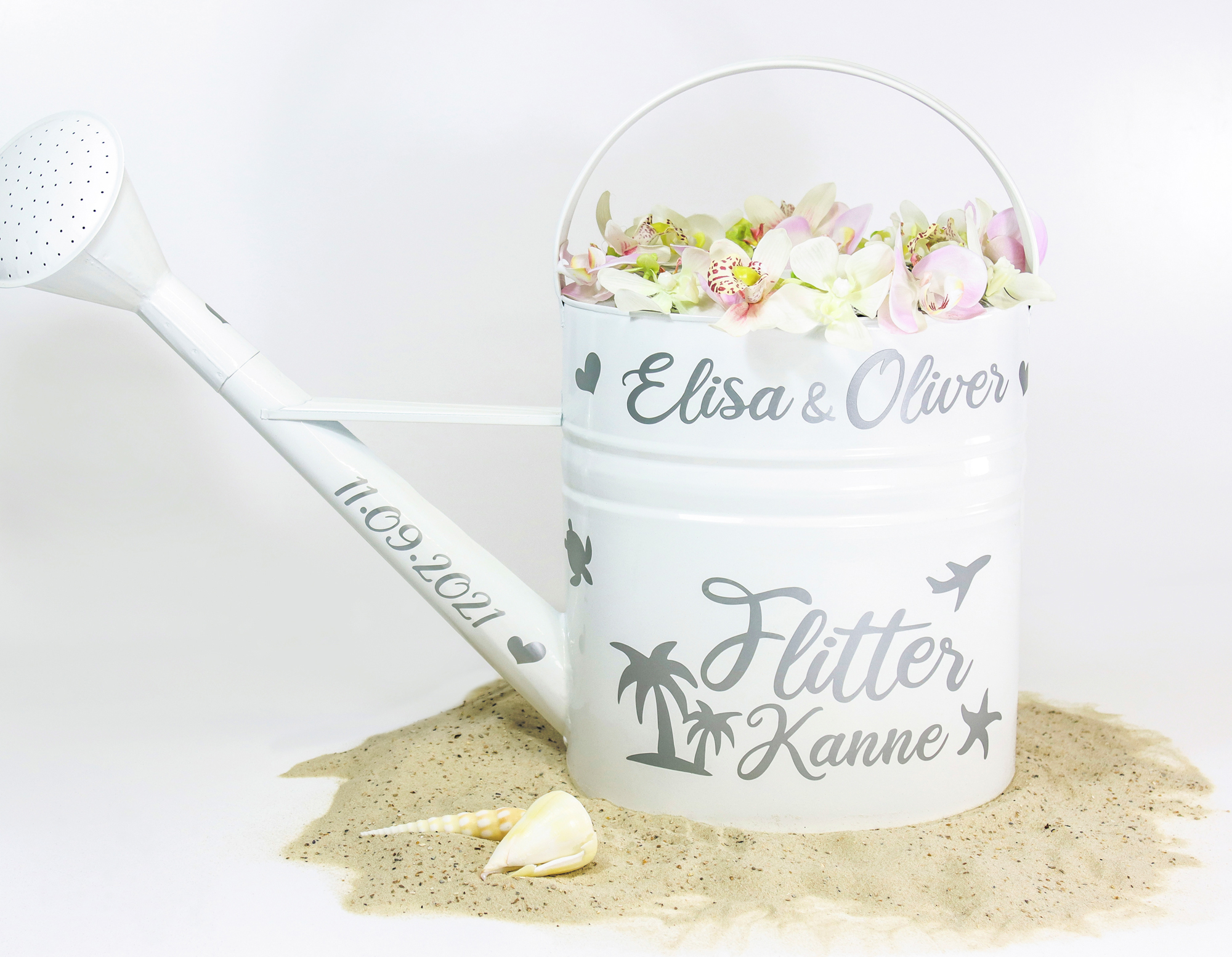 Aufkleber-Set "Flitterkanne" - 25-tlg., personalisiert in 5 Farben