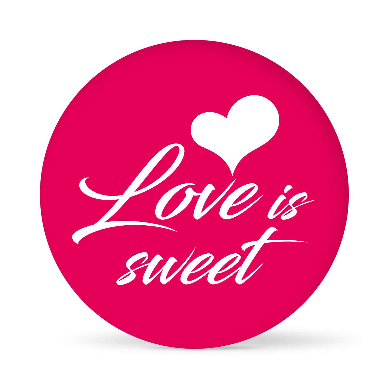 Aufkleber "Love is Sweet" farbig (24 St.)