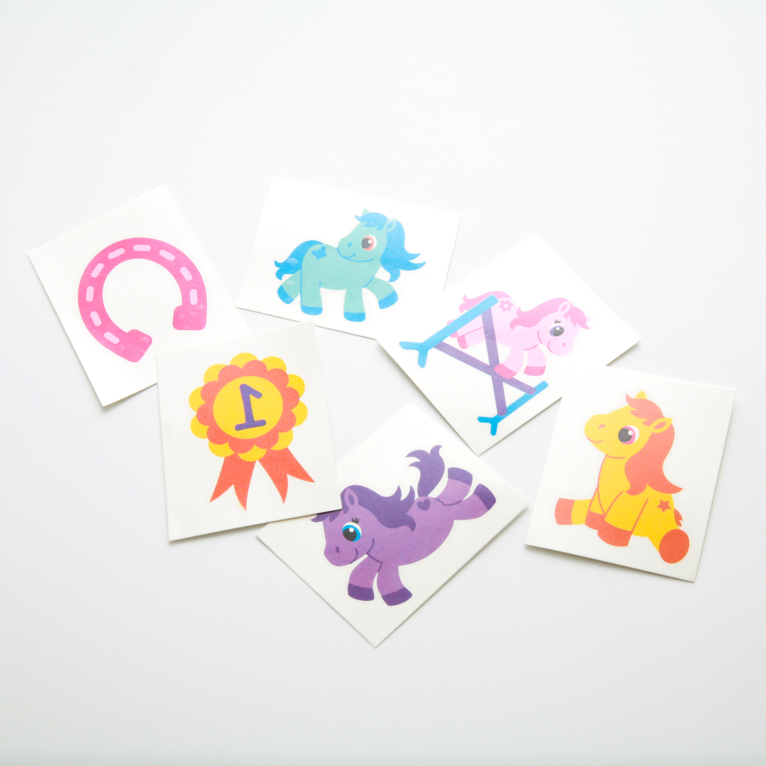 Tattoos "Pretty Pony" 6er Set