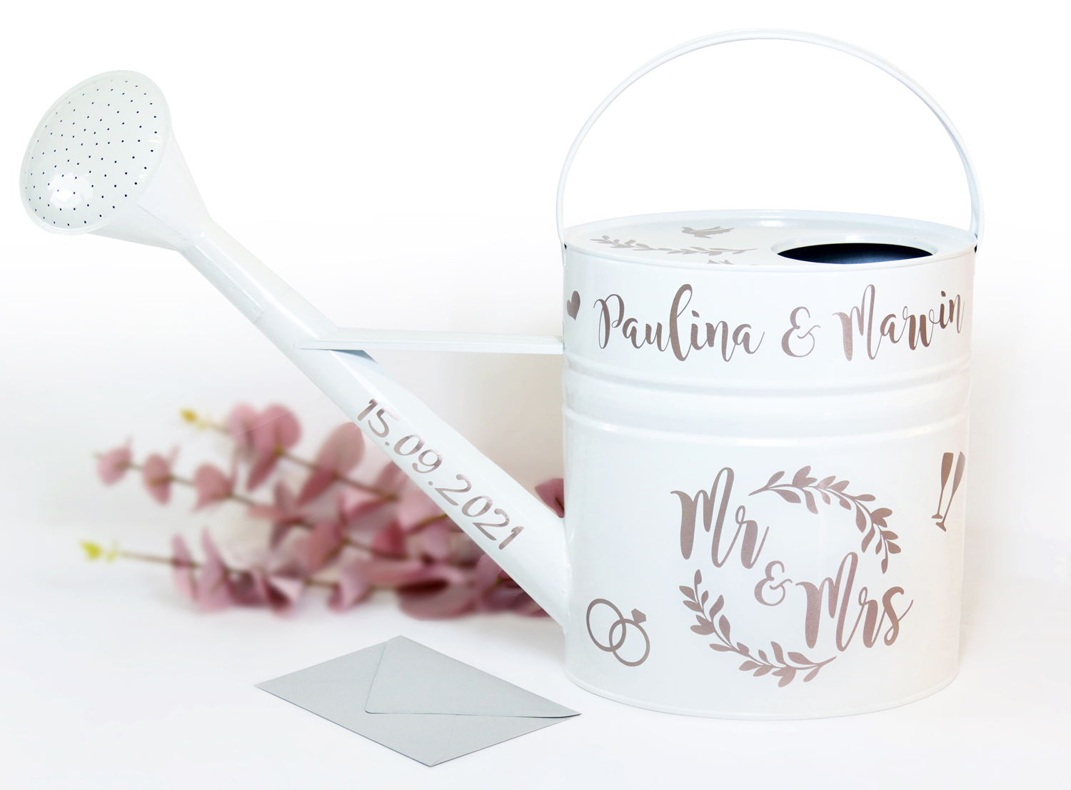 Aufkleber-Set "Mr & Mrs" - 24-tlg., personalisiert in 5 Farben