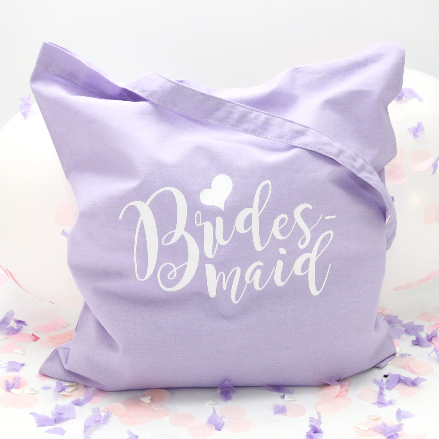 Stofftasche "Flieder" Bridesmaid (38x42cm)