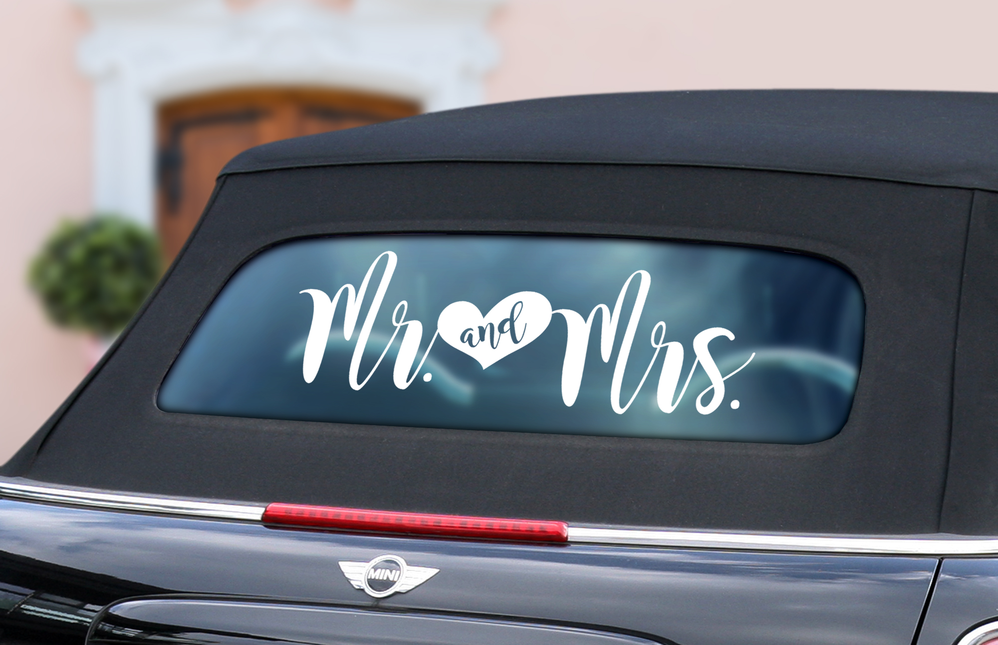 Auto-Aufkleber "Mr. & Mrs."