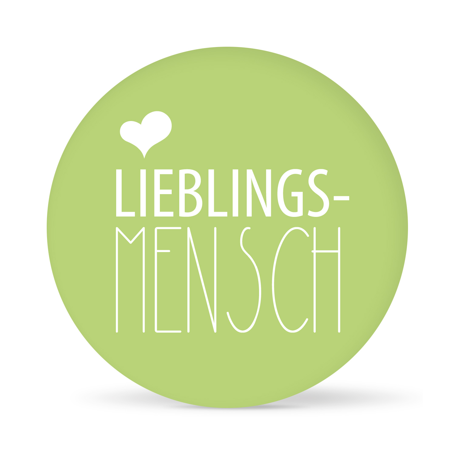 Aufkleber "Lieblingsmensch" farbig (24 St.)