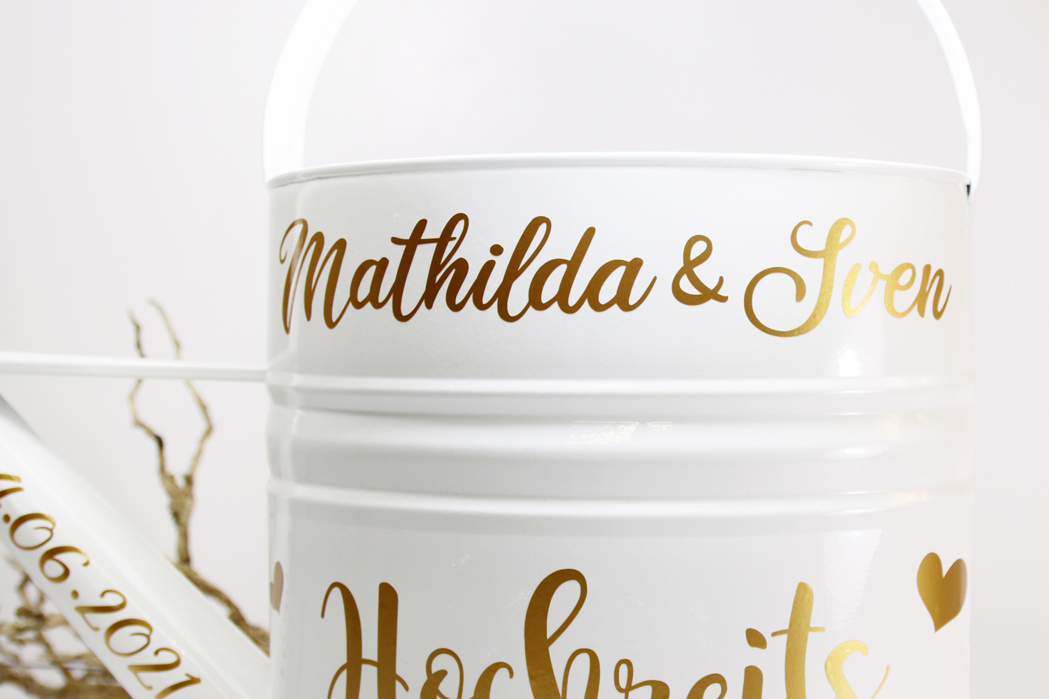 Aufkleber-Set "Hochzeitskanne" - 25-tlg., personalisiert in 5 Farben