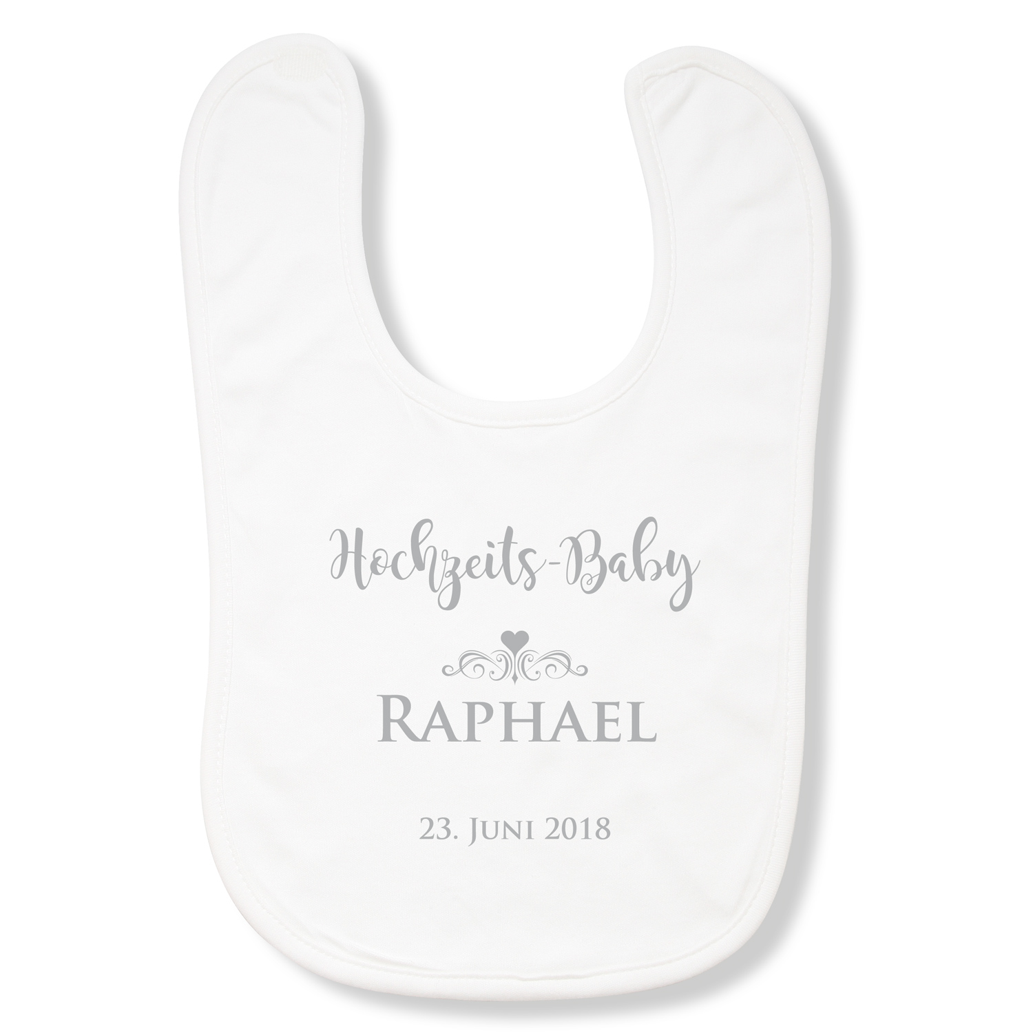 Lätzchen Hochzeits-Baby (4 Farben) - personalisiert