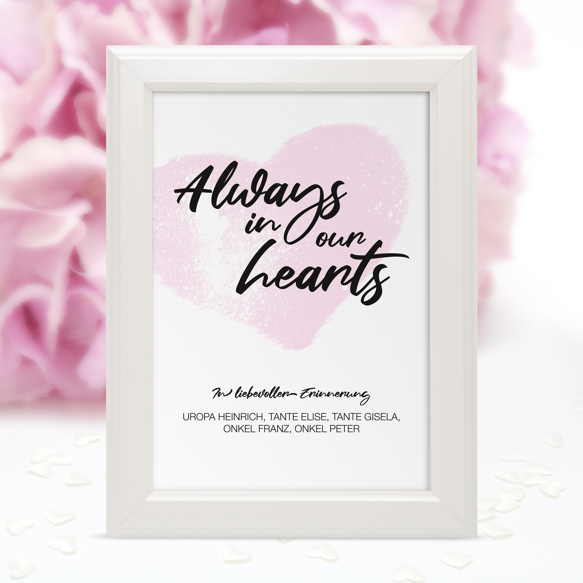Poster Erinnerung "Heart"