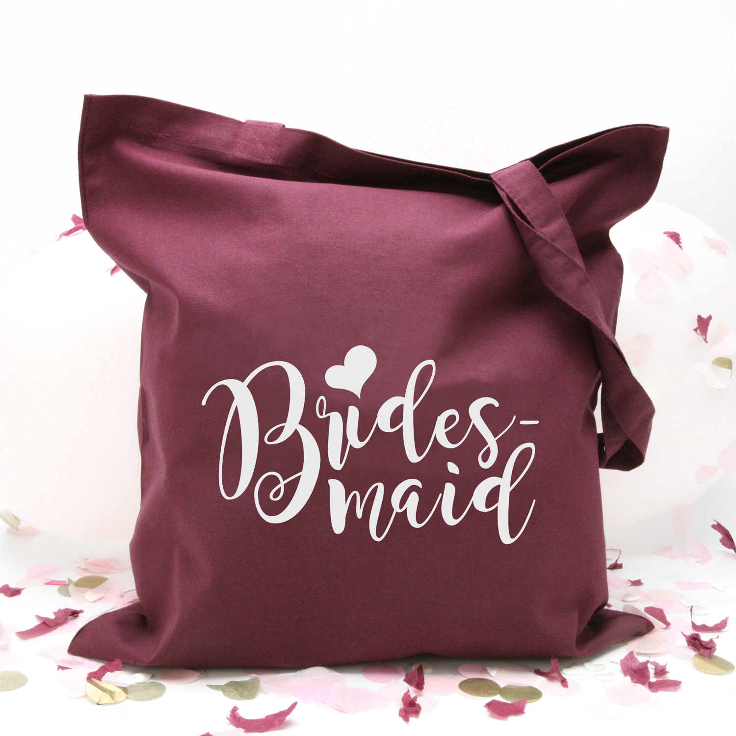 Stofftasche "Boho" Bridesmaid (38x42cm) in 2 Farben