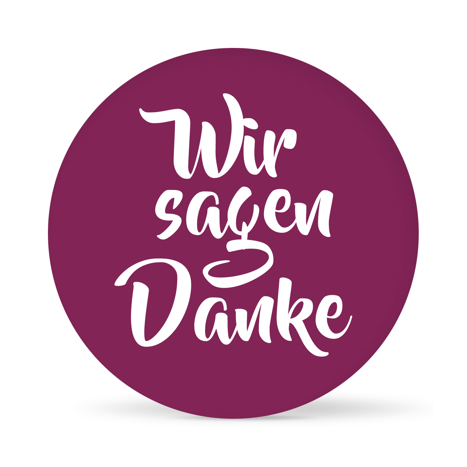 Aufkleber "Wir sagen Danke" farbig (24 St.)