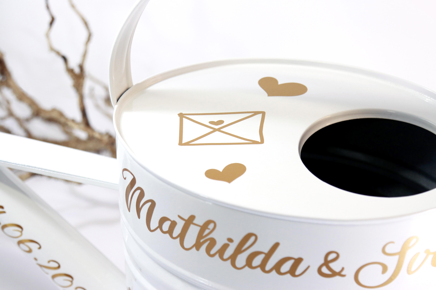 Aufkleber-Set "Hochzeitskanne" - 25-tlg., personalisiert in 5 Farben