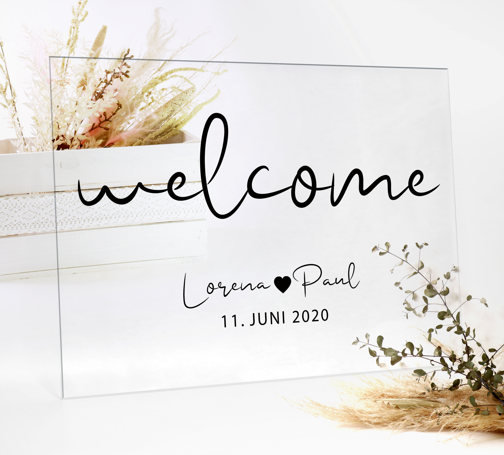 Aufkleber "Welcome" Lorena - in 3 Farben