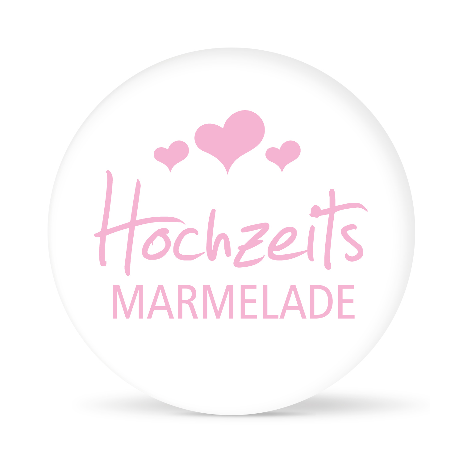 Aufkleber "Hochzeitsmarmelade" weiß (24 St.)