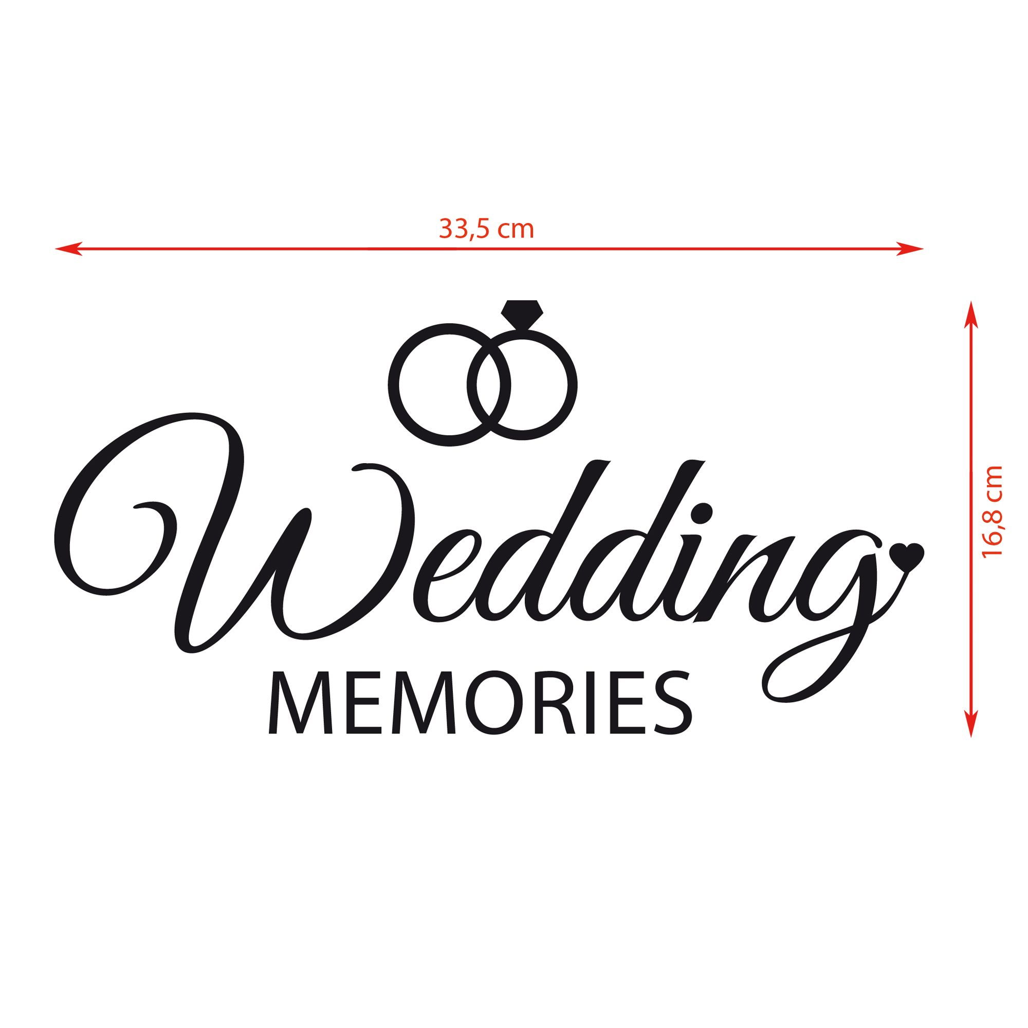 Aufkleber "Wedding memories"