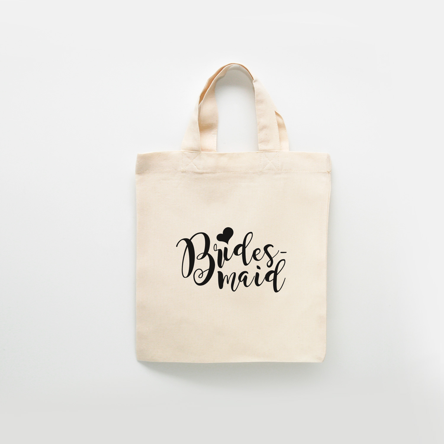 Stofftasche "Natur" Bridesmaid (22x26cm) in 4 Farben