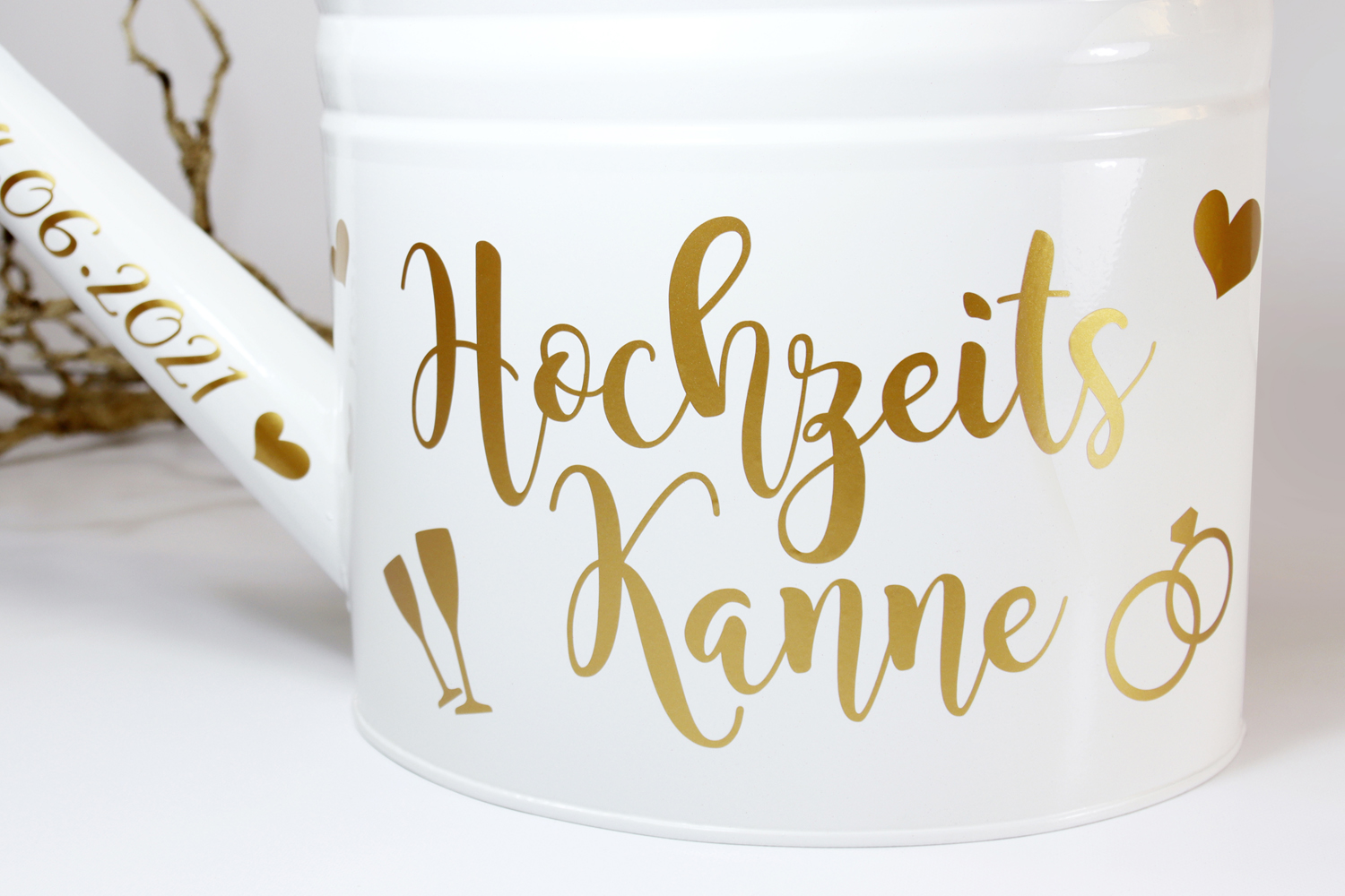 Aufkleber-Set "Hochzeitskanne" - 25-tlg., personalisiert in 5 Farben