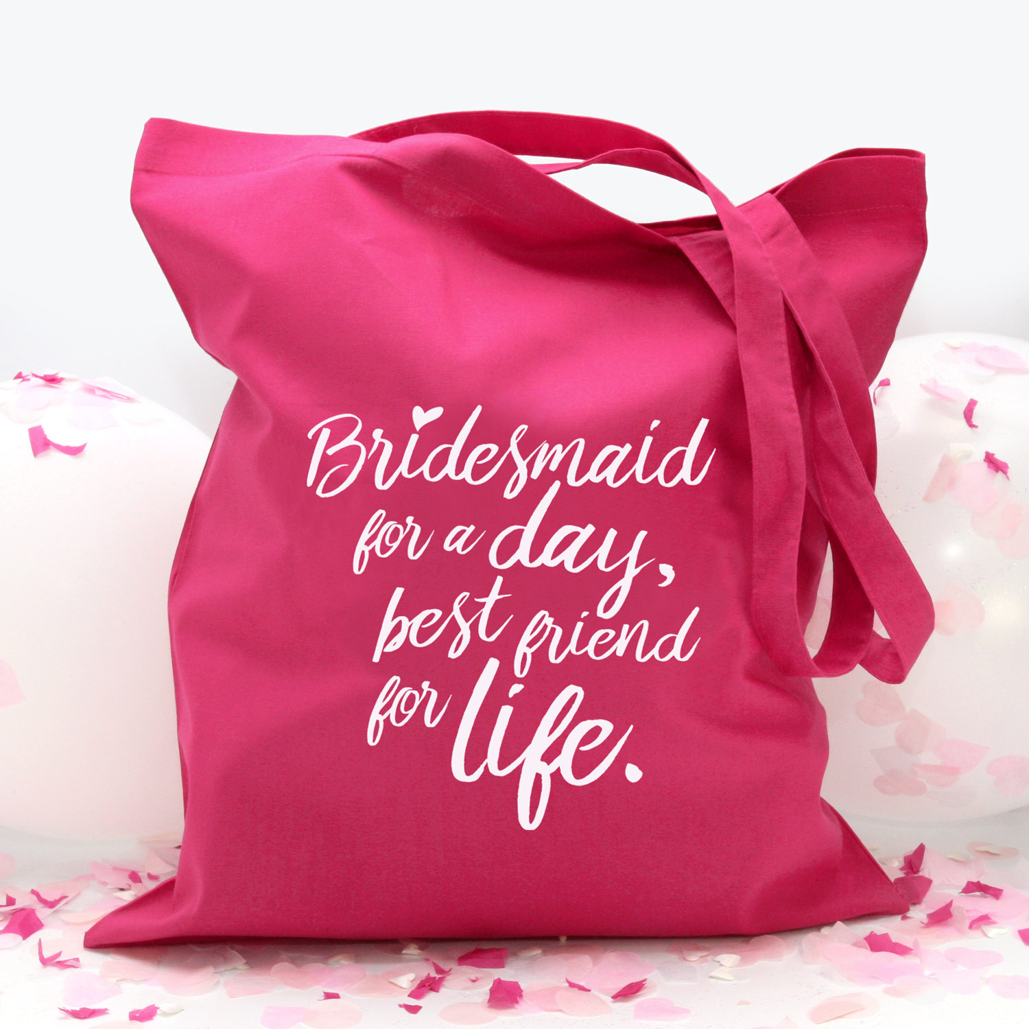 Stofftasche "Pink" For a day (38x42cm) in 2 Farben