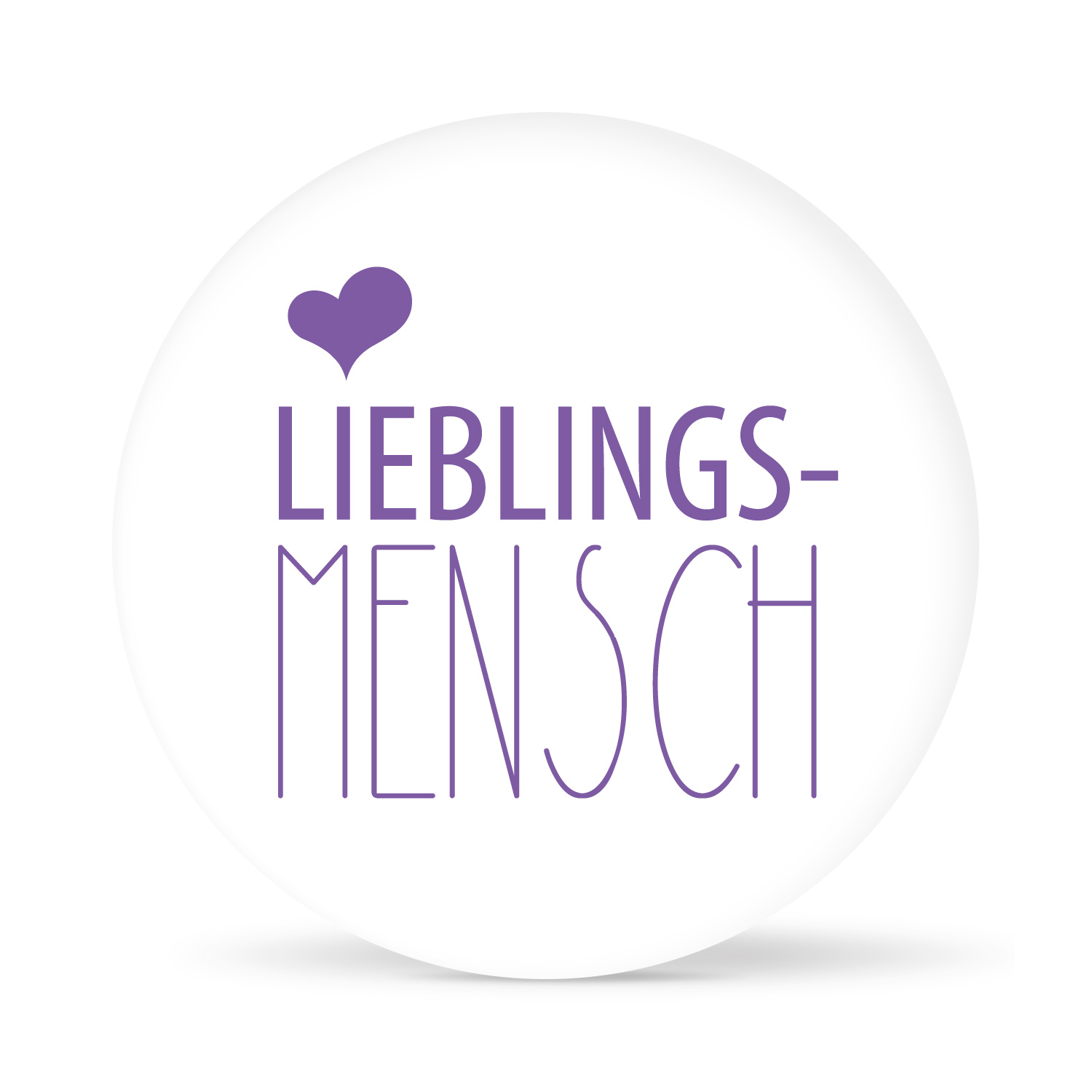 Aufkleber "Lieblingsmensch" weiß (24 St.)