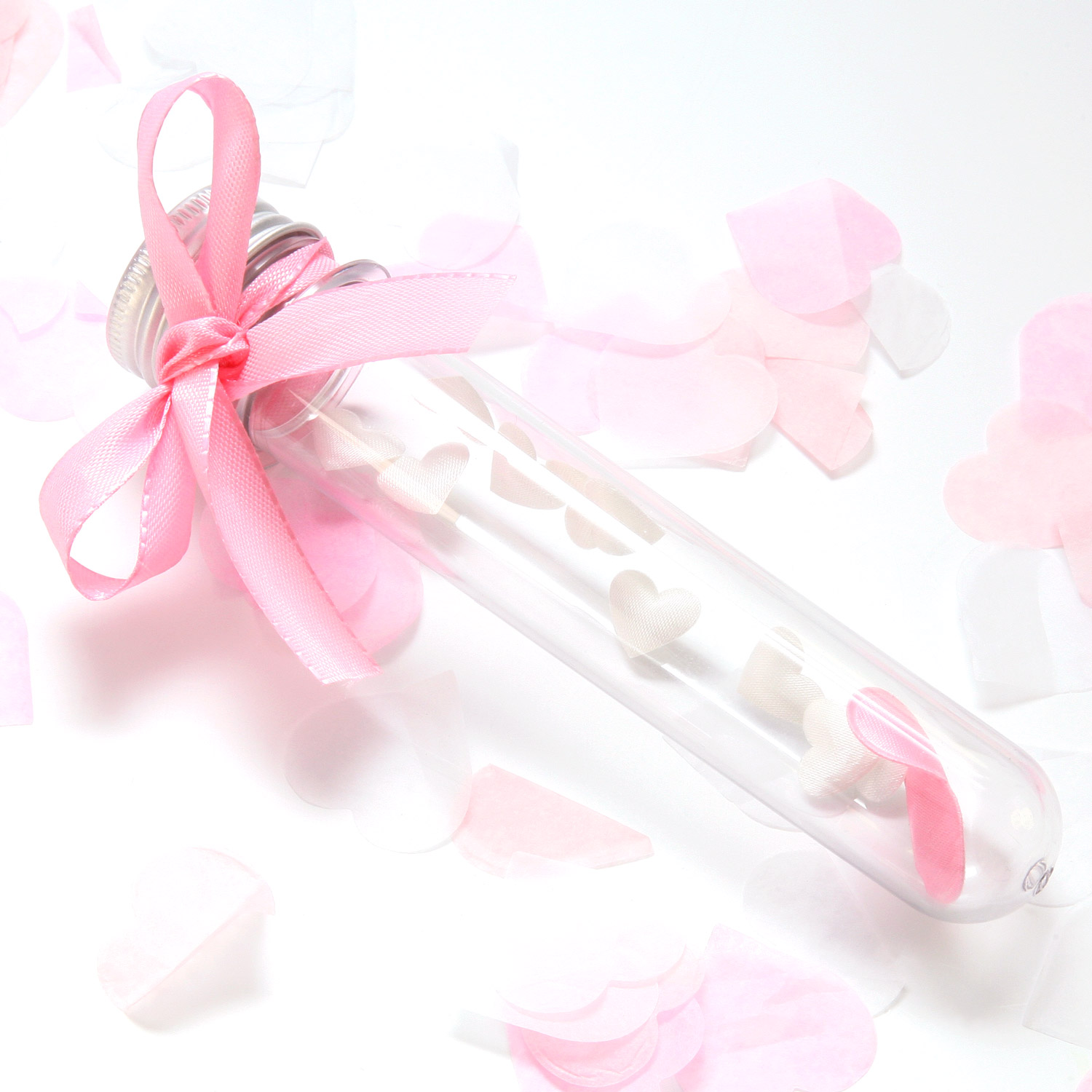 Geschenkverpackung Reagenzglas "Rosa"
