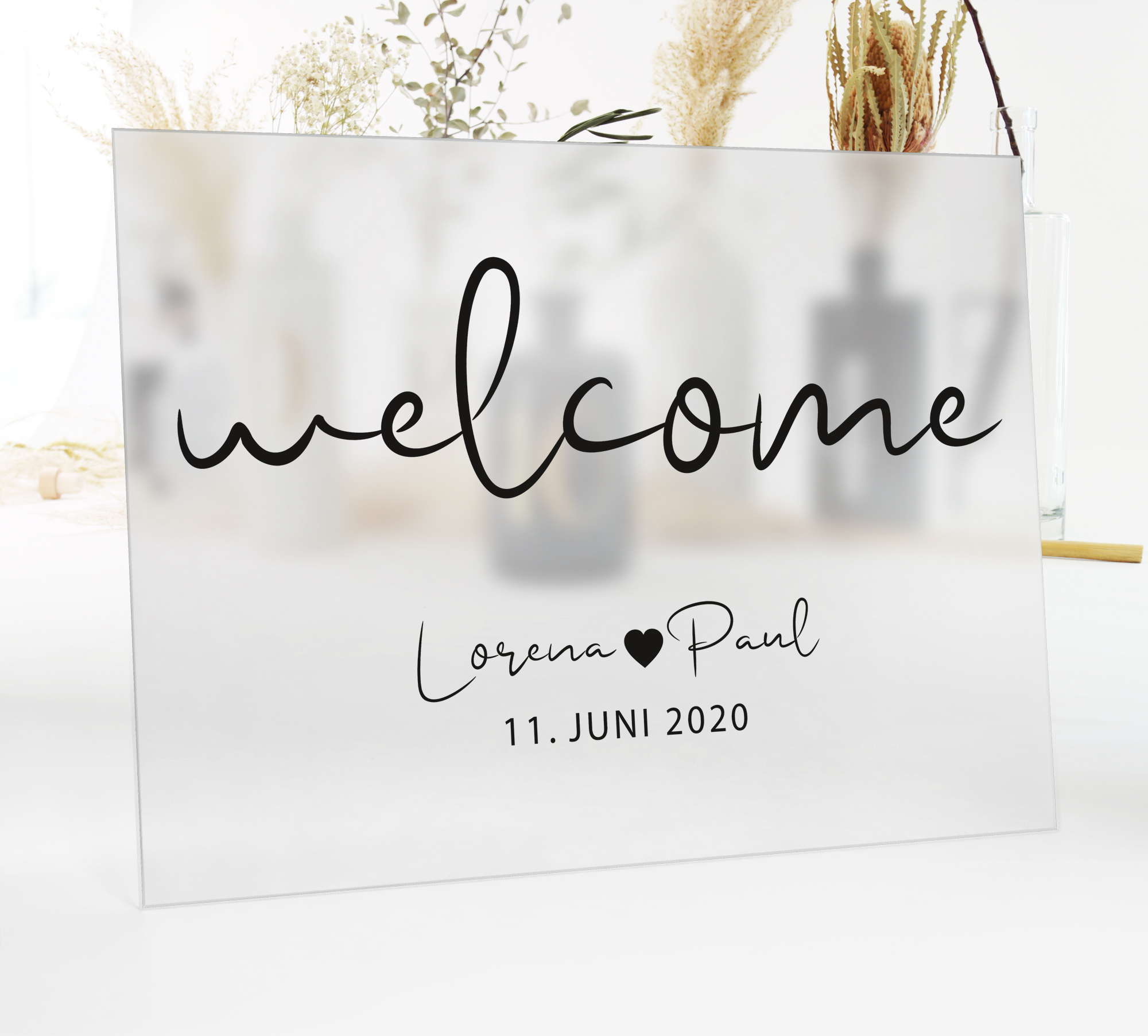 Aufkleber "Welcome" Lorena - in 3 Farben