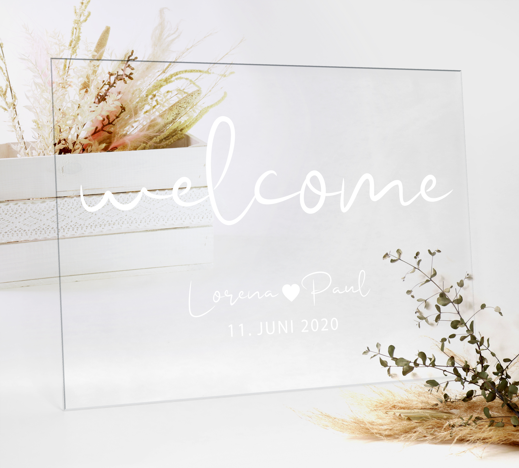 Aufkleber "Welcome" Lorena - in 3 Farben