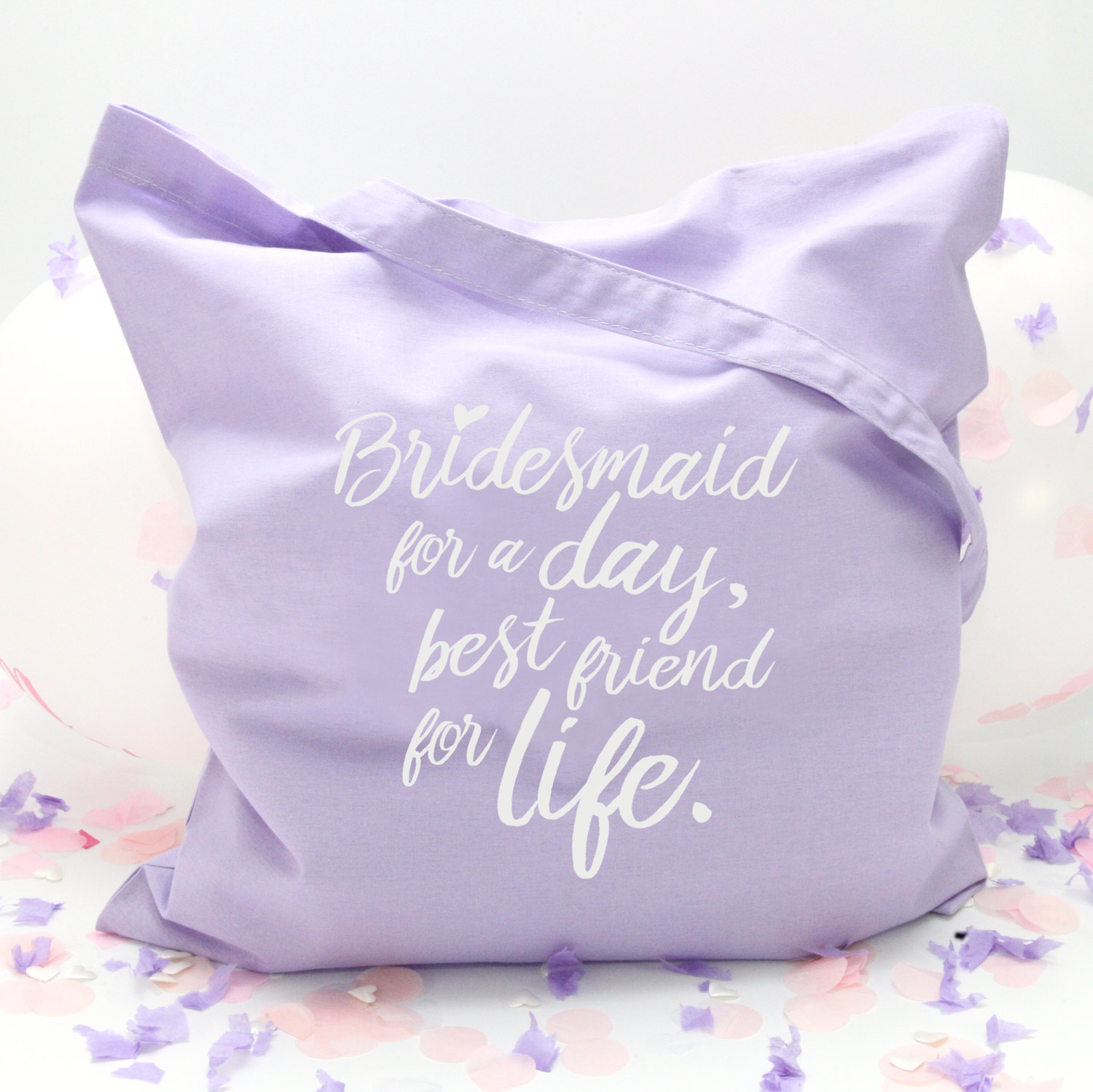 Stofftasche "Flieder" For a day (38x42cm)