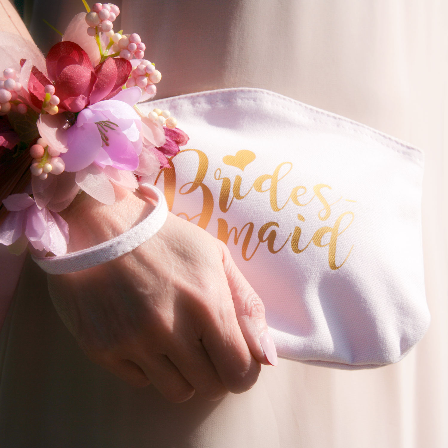 Kosmetikbeutel "Natur" Bridesmaid in 2 Größen
