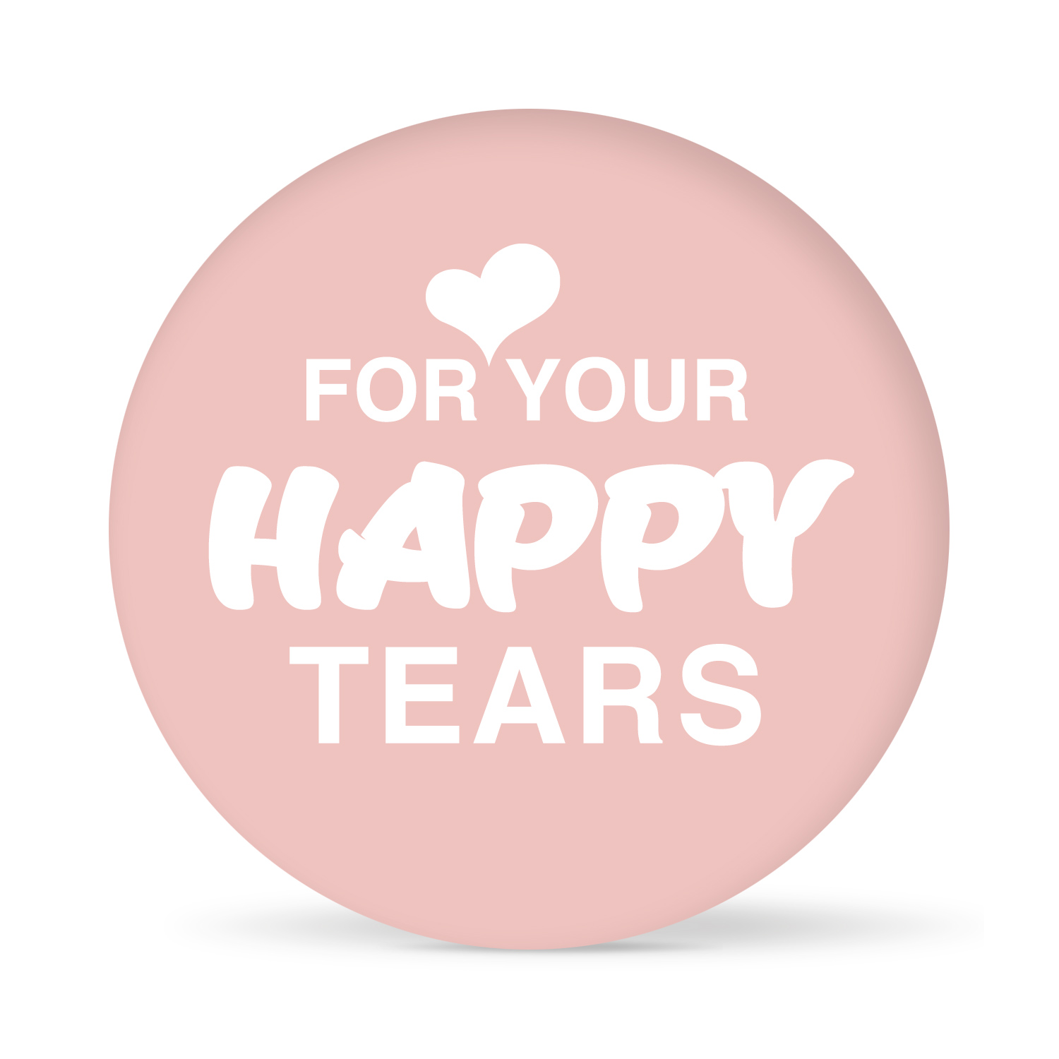 Aufkleber "For your happy Tears" farbig (24 St.)
