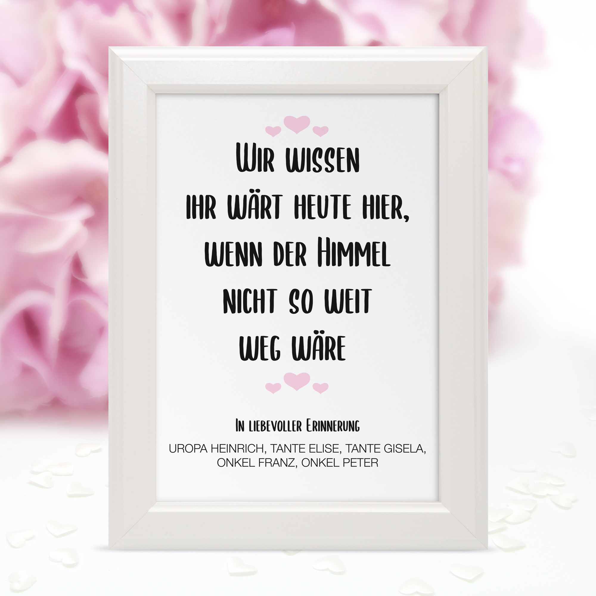 Poster Erinnerung "Wir wissen ..."