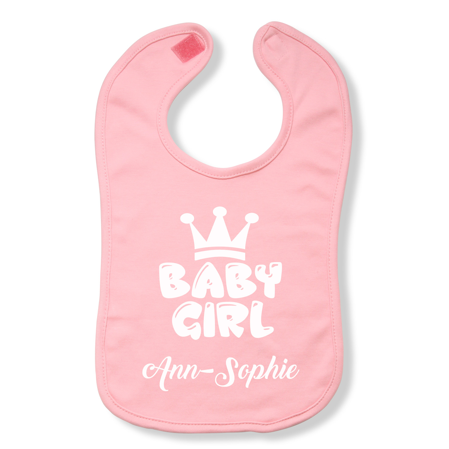 Lätzchen Baby-Girl "Rosa" - personalisiert