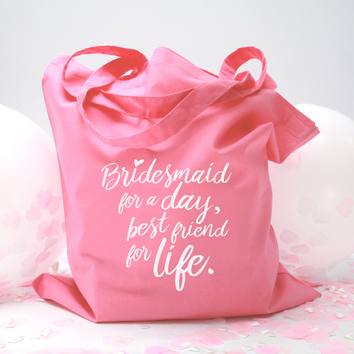 Stofftasche "Light Pink" For a day (38x42cm)
